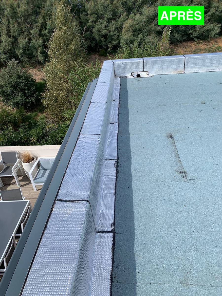 Étanchéité d’un toit terrasse en bitume à Montpellier dans l’Hérault