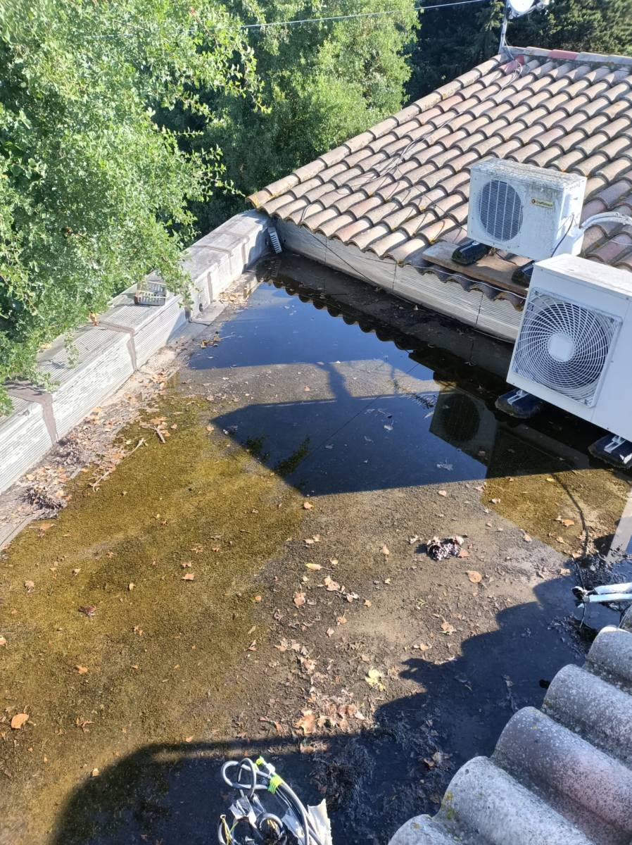 infiltrations et fuite sur la toiture