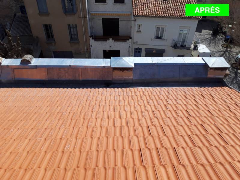 Réfection de toitures traditionnelles et gouttières Sète hérault 34