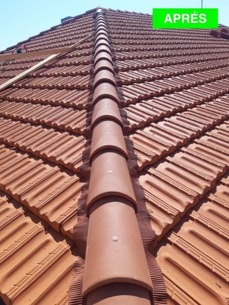 Toiture tuile traditionnelle Près de Sète, hérault 34