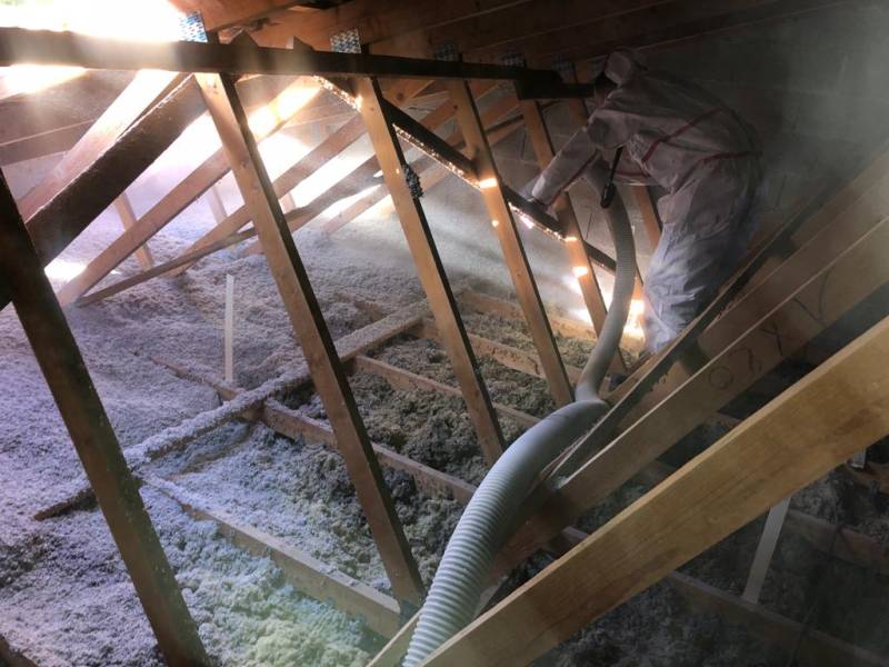 Isolation des combles ouate de cellulose